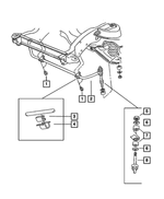 52038455 - Front Suspension &amp; Drive: Front Sway Bar for Mopar Image