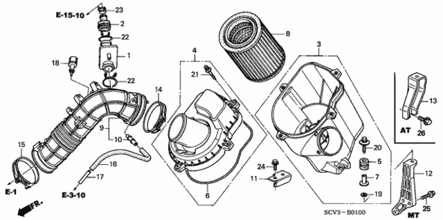 Air Cleaner for 2005 Honda Element #0