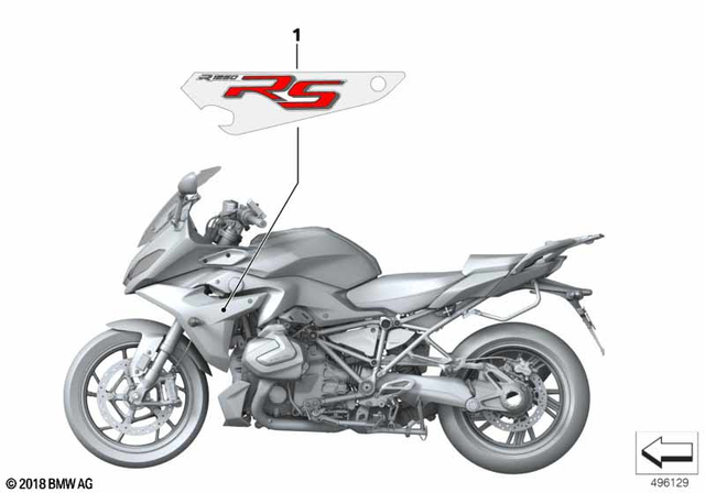 51148406426 - Body Equipment: Lettering Right -  for BMW-Motorrad Image