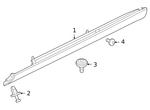 Exterior Trim - Pillars for 2009 Jaguar Vanden Plas #0