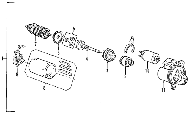 1F2018400R0C - : Starter for Mazda Image