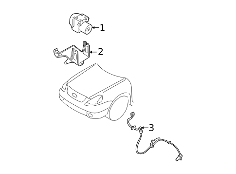 ABS Components for 2003 Nissan Altima #0