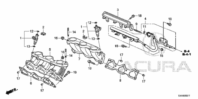 Fuel Injector (2) for 2017 Acura RDX #0