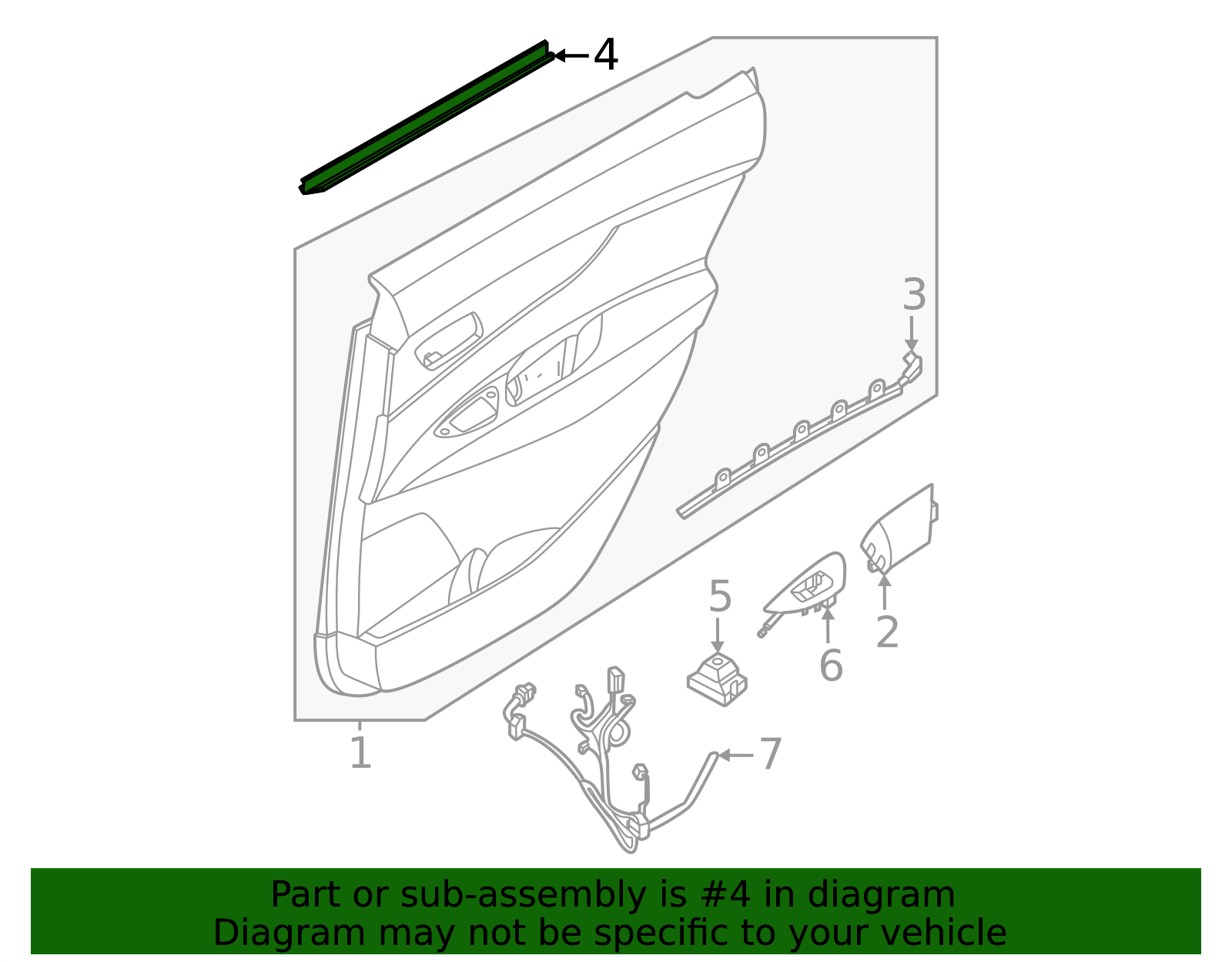 82834-7BA0A - Belt Weather-Strip 2025-2026 Nissan Murano | Official ...