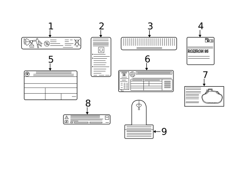 Labels for 2024 BMW 740i #0