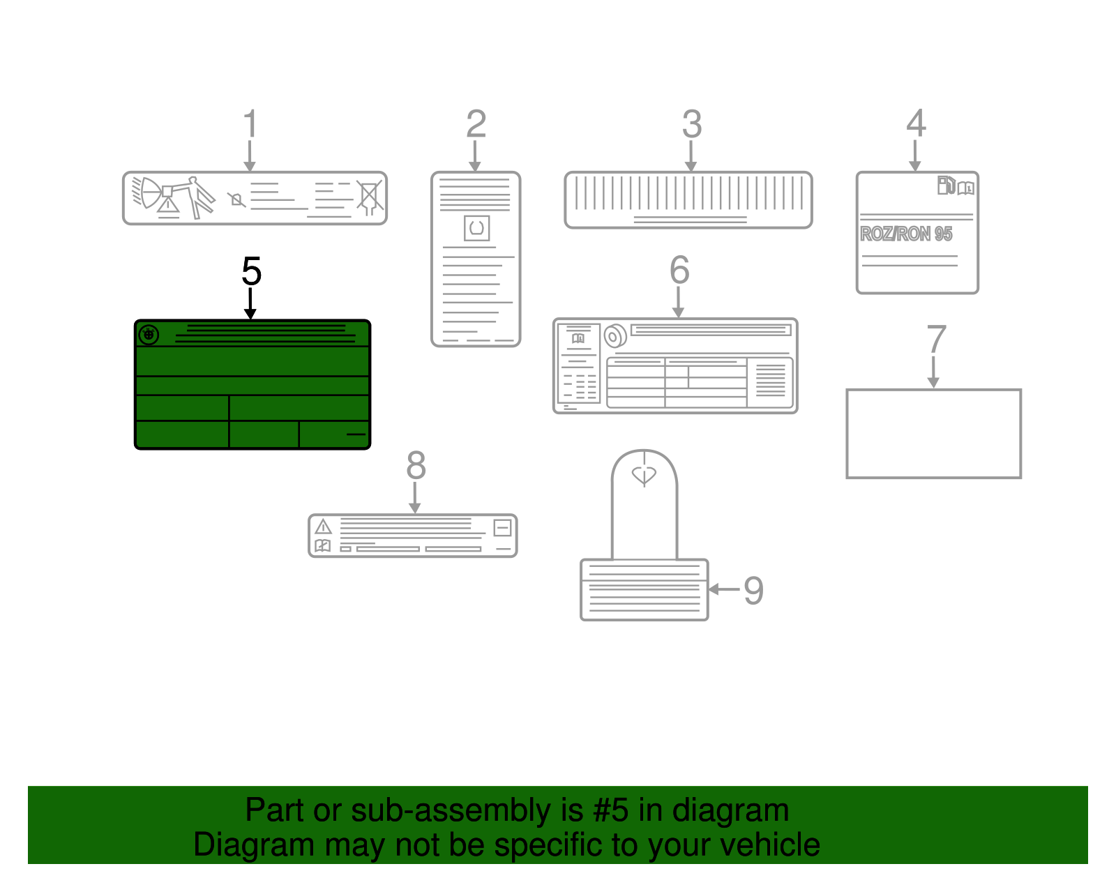 Emission Label - BMW (71228648190)