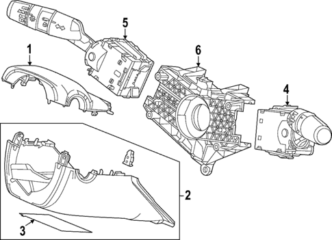 Shroud, Switches & Levers for 2023 Honda HR-V #0
