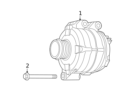 Alternator for 2012 Chrysler 200 #1