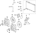 1950269FA00 - : 2023-2025 Honda CR-V - Lower Hose for Honda: CR-V Image