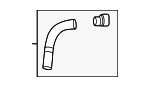 25415Q5700 - Cooling System: Radiator Coolant Hose for Kia Image
