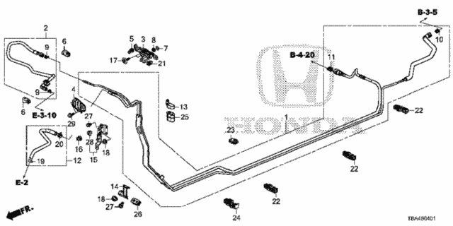 Fuel Pipe (1.5L) (KL) for 2016 Honda Civic #0