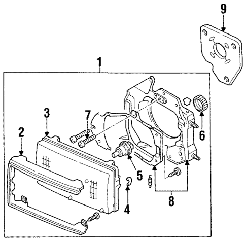 Bulbs - Chassis for 1997 Acura SLX #0