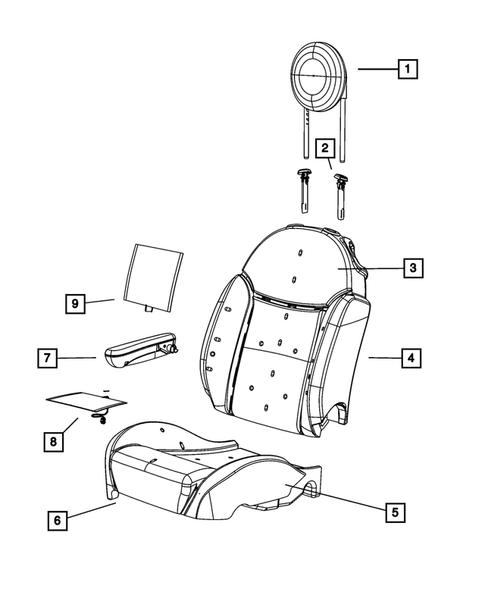 Front Seats - First Row for 2018 Fiat 500 #2