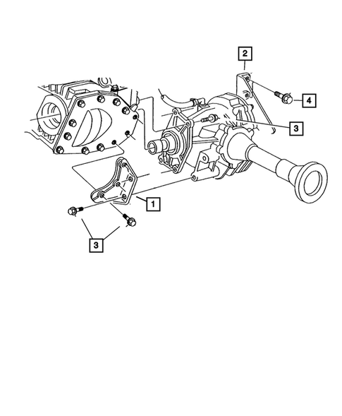 Engine Mounting for 2003 Dodge Grand Caravan #3