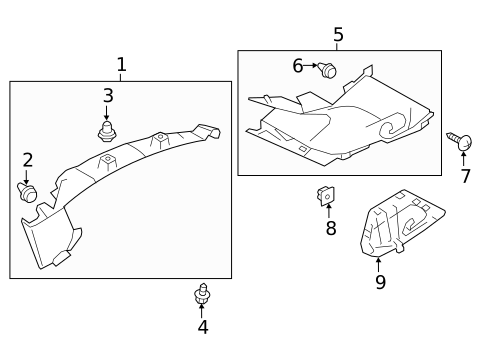 Interior Trim - Quarter Panels for 2017 Subaru Outback #1