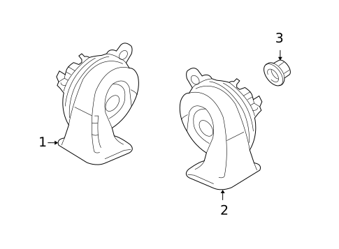 Horn for 2015 Jeep Compass #0