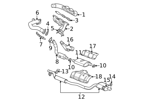 Exhaust Manifold for 2004 Chrysler Pacifica #0