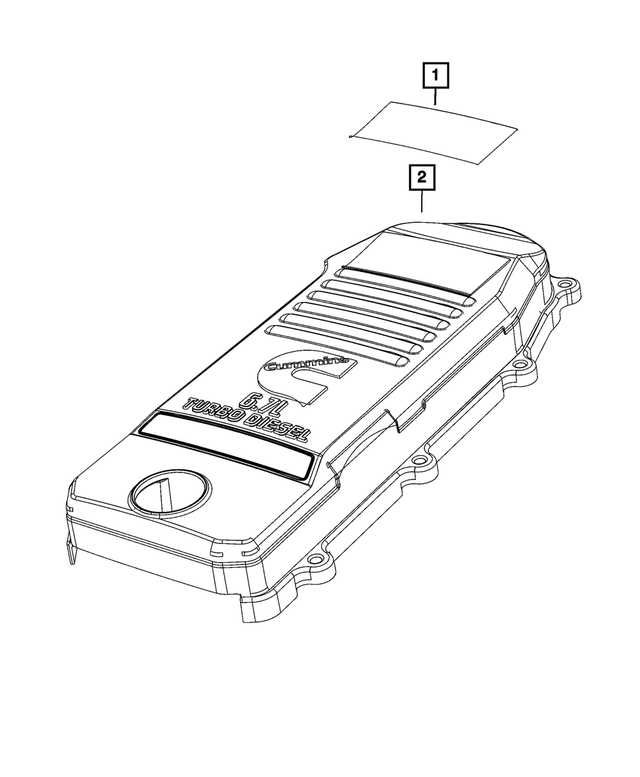 68422290AA - Engine: Engine Identification Data Plate for Mopar Image image