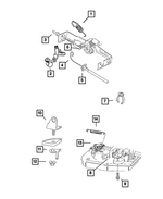 52079101 - Fuel: Cable Bracket for Mopar Image