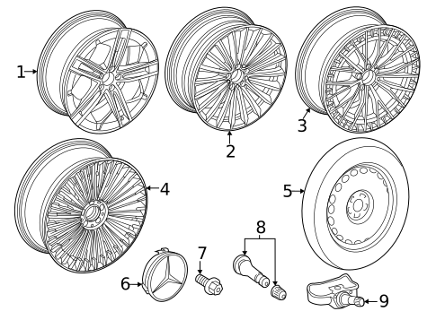 Wheel for 2024 Mercedes-Benz EQE 500 #0