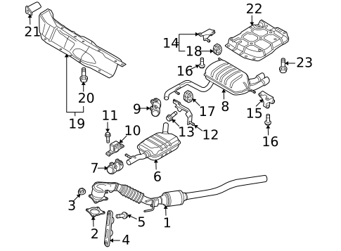 Exhaust Components for 2018 Volkswagen Tiguan Limited #0