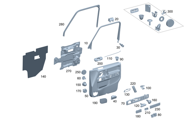 4637208902 - Front Door: Trim, Window Frame for Mercedes-Benz: G500, G550, G580, G63 4x4 Squared AMG, G63 AMG Image image