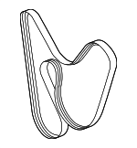 PB903137D - Cooling System: Serpentine Belt for Porsche Image