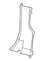 1EB80DX9AB - Body: Lock Pillar Trim for Ram: 1500, 1500 Classic, 2500, 3500 Image