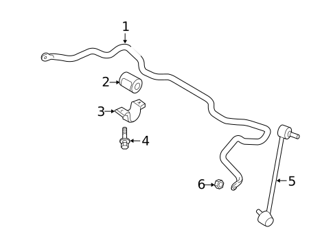 Stabilizer Bar & Components for 2011 Suzuki SX4 #0