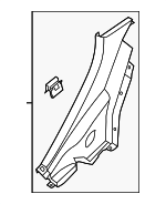 858901R0009Y - : 2012-2017 Hyundai Accent - Lower Quarter Trim for Hyundai: Accent Image