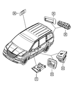 1DH67BD1AB - Electrical: Seat Switch Bezel for Mopar Image