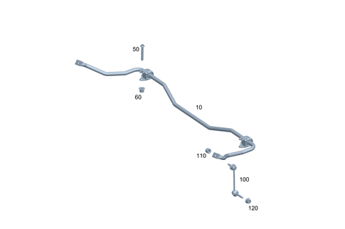 Rear Torsion Bar for 2025 Mercedes-Benz EQS AMG #0