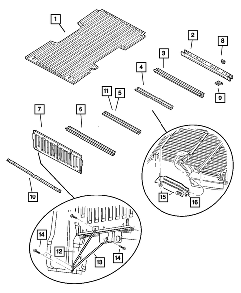 Floor Pans for 2001 Dodge Dakota #1