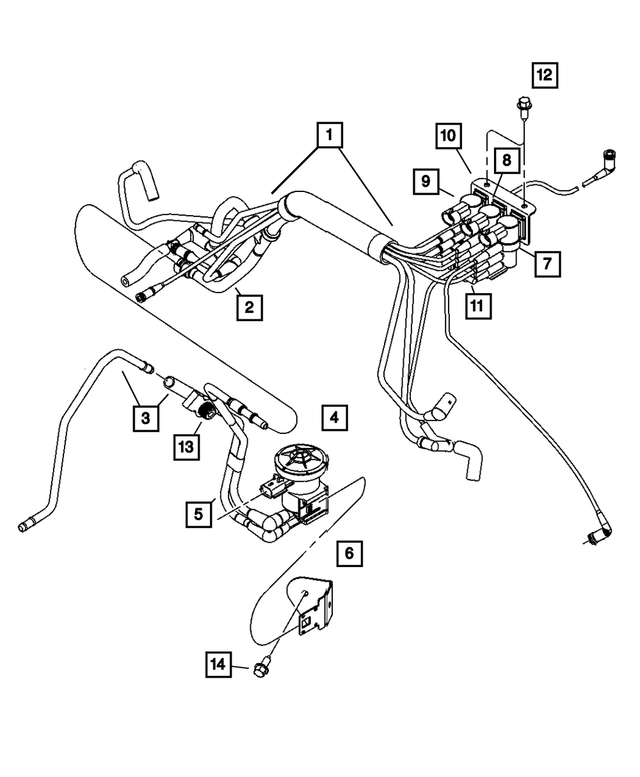 5286203AB - Emission Systems: Vapor Harness for Mopar Image