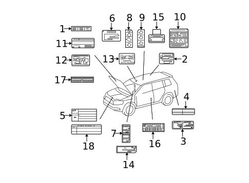 ABS Components for 2010 Toyota Highlander #2