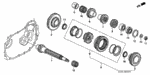 23421P20A00 - Transmission - Manual: GEAR, COUNTERSHAFT LOW for Honda Image