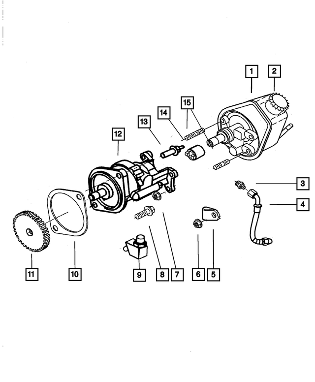4883960AB - Service Brakes: Power Steering Pump for Mopar Image