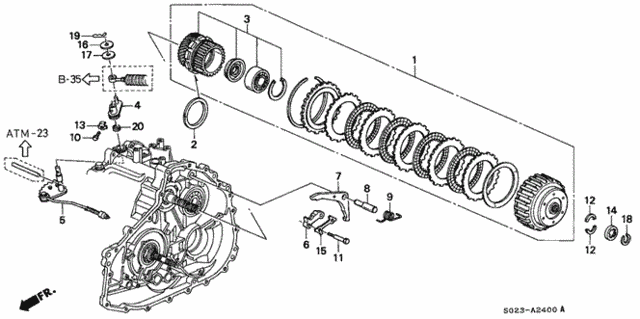 CVT Starting Clutch for 1997 Honda Civic #0