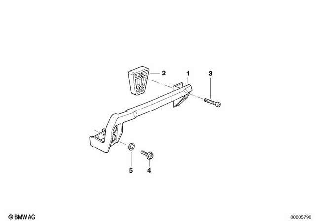 46542316422 - Frame and Mounting Parts: Case Holder Right -  for BMW-Motorrad Image