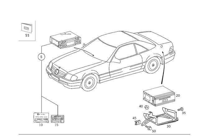 208820202680 - Electrical System: Radio for Mercedes-Benz Image image