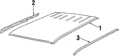 Roof & Back Glass for 1987 Chevrolet Cavalier #2