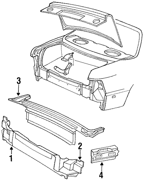 Rear Body for 1991 Chrysler LeBaron #1