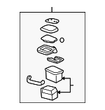 10302105 - Body: Compartment for Pontiac: Aztek Image