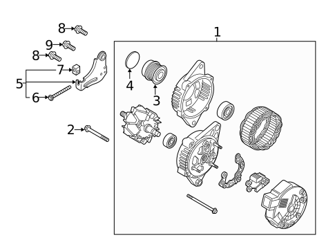 Alternator for 2020 Hyundai Elantra GT #1