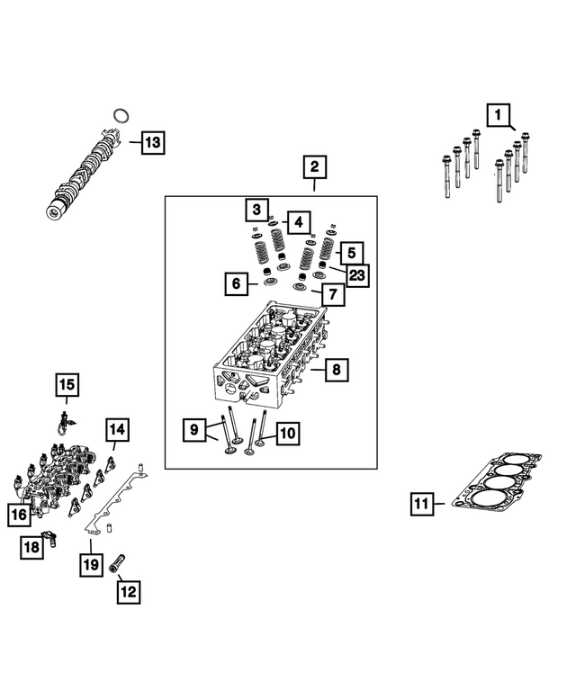 68440264AA - Engine: Cylinder Head Bolt for Mopar Image image