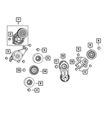 53011556AA - Cooling: Idler Pulley for Mopar Image