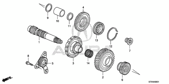 AT Countershaft (6AT) for 2012 Acura MDX #0