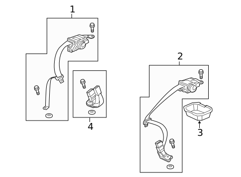 Rear Seat Belts for 2010 Acura TSX #0