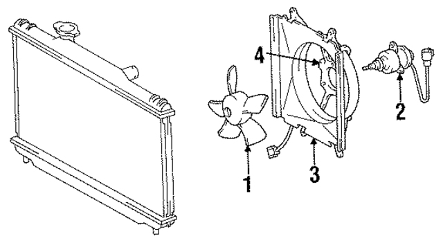 1636311020 - Belts &amp; Cooling: Fan Motor for Toyota: Camry, Celica, Paseo Image