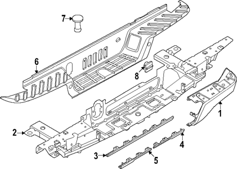 Bumper & Components - Rear for 2025 Ford Ranger #0